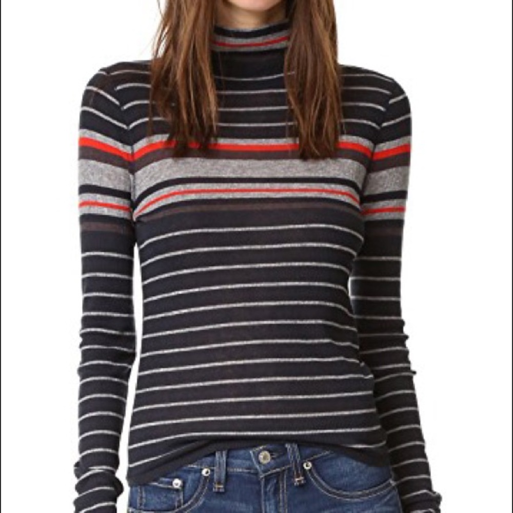 Rag & Bone striped turtleneck 70’s look